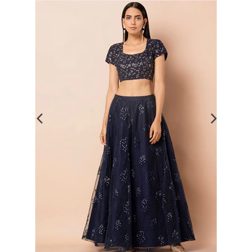 Navy Blue Lehenga